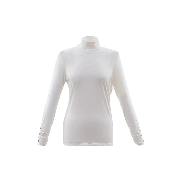 Marble Women’s Roll Neck Top Ivory | 6400 104