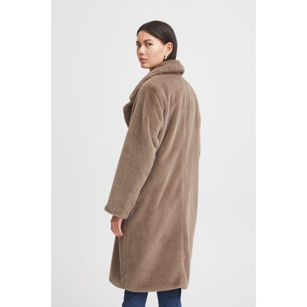 Ichi Women's Faux Fur Coat | Shitake Ihhaya Ja