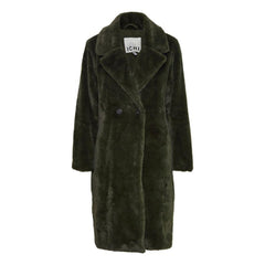 Ichi Women's Faux Fur Coat | Forest Night Ihhaya JA