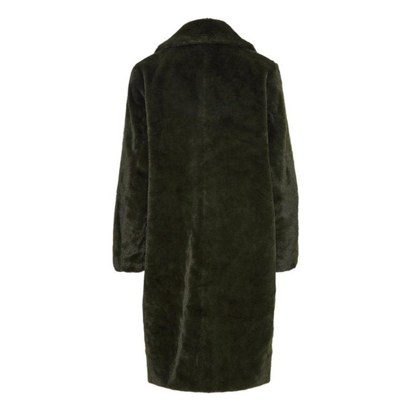 Ichi Women's Faux Fur Coat | Forest Night Ihhaya JA