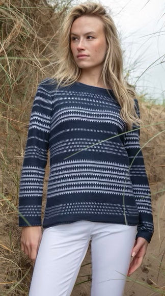 Marble Women’s Sweater Navy | 7896 103