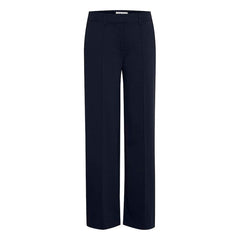 Ichi Women’s Wide Trousers Total Eclipse | Ihkate Sus Office Pants