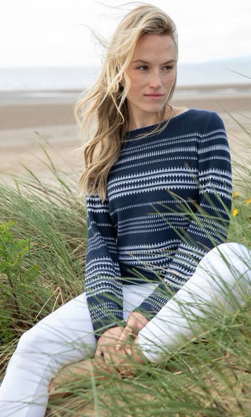 Marble Women’s Sweater Navy | 7896 103