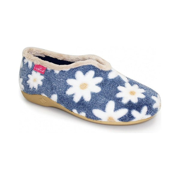 Lunar Women’s Slippers Daisy Flower | Blue KLA021BL