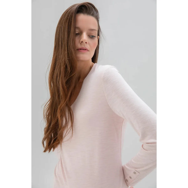 Marble Women’s V Neck Top Pink | 6402 120