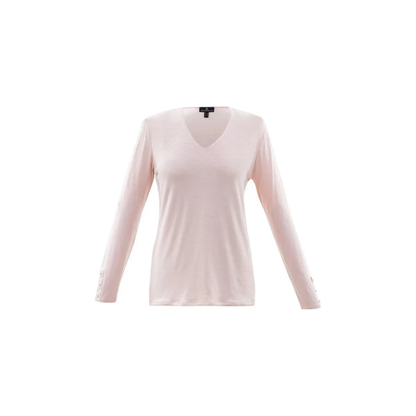 Marble Women’s V Neck Top Pink | 6402 120