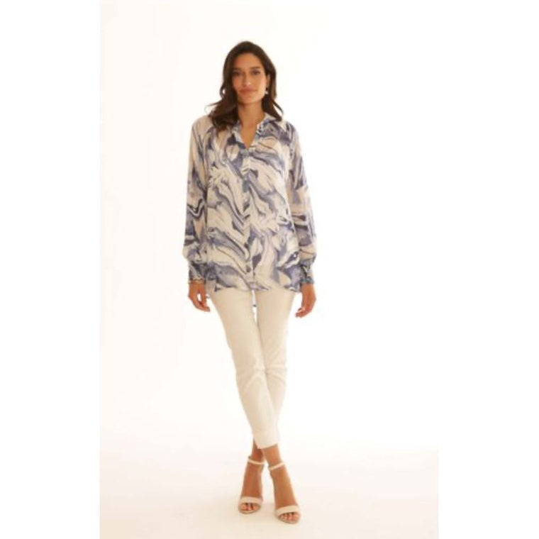 Pomodoro Women’s Onyx Blouse | Navy 62503