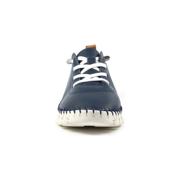 Lunar Women’s St Austell Shoe | Navy Leather FLEO46 BL